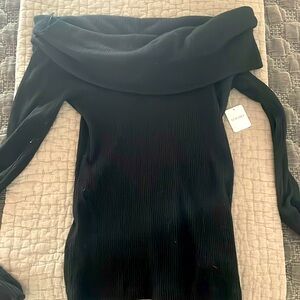 Long sleeve off the shoulder free people shirt